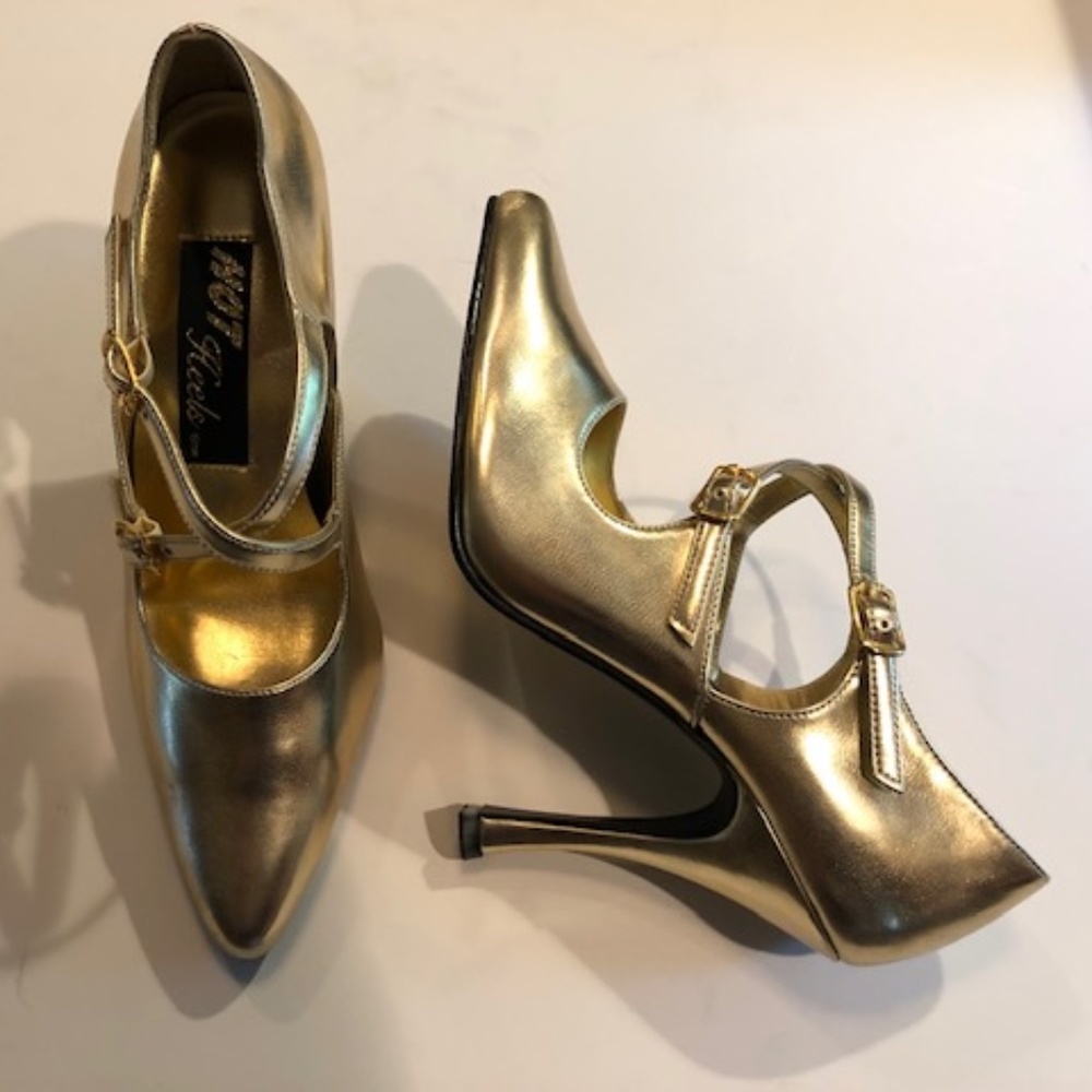 CROSS STRAP DRESS PUMP. - Picture 2 of 2